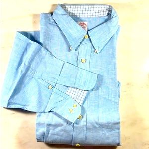 BROOKS BROTHERS  IRISH LINEN LONG SLEEVE XXL
